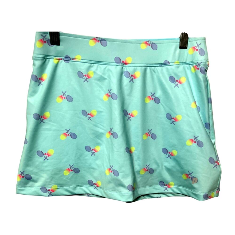 Prince Skort Girls Youth‎ Blue Tennis Moisture Wicking Elastic Waist Large (14)